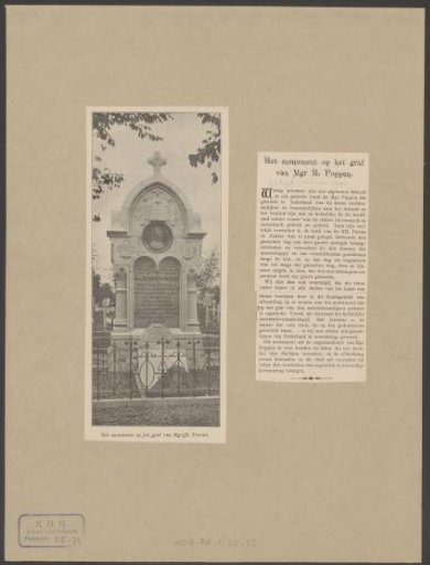 Monument to Pastor Henricus Poppen