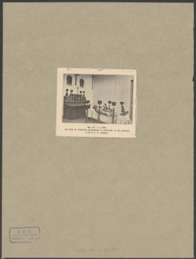Pastor M.J.A. Lans on his deathbed in the Onze Lieve Vrouwe Gasthuis in Amsterdam