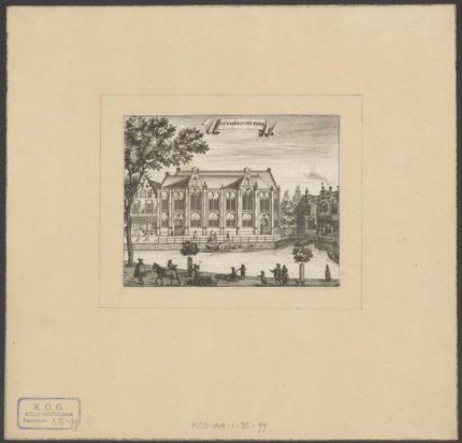 View of the Old Lutheran Church in Amsterdam