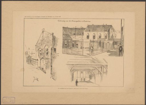 View of the Binnengasthuis in Amsterdam