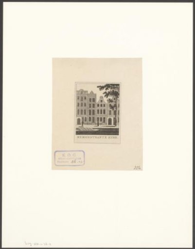 View of the Remonstrant Church in Amsterdam