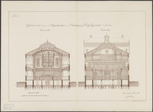 Two Sections of De Vrije Gemeente in Amsterdam