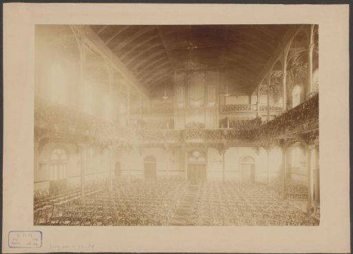 View of the Interior of De Vrije Gemeente in Amsterdam