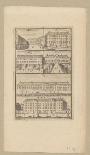 Six Different Buildings in Amsterdam