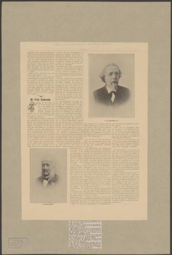 Portraits of Petrus Hermannus Hugenholtz and Adriaan Roland Holst