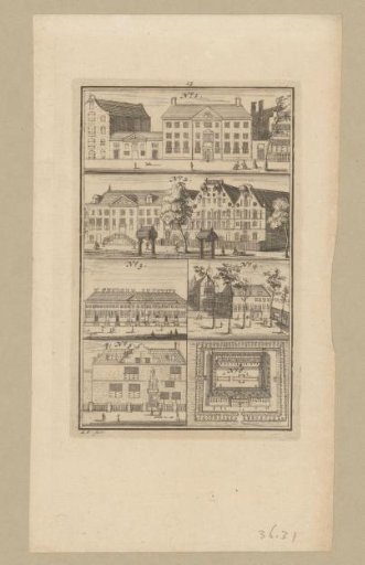 Six Different Buildings in Amsterdam