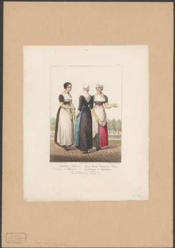 Three Orphan Girls in Traditional Dress