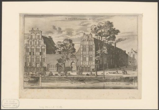 View of the Almshouse in Amsterdam