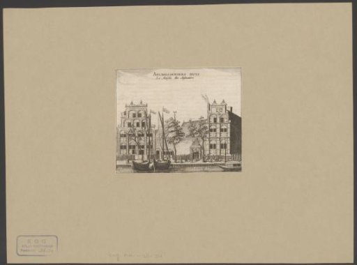 View of the Almshouse in Amsterdam