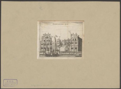 View of the Almshouse in Amsterdam