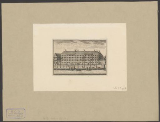 View of the Aalmoezeniersweeshuis in Amsterdam