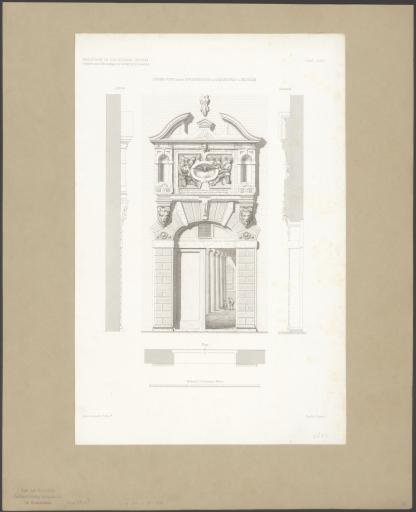 Gate of the Burgerweeshuis in Amsterdam