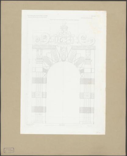 Gate of the Burgerweeshuis in St. Luciënsteeg, Amsterdam