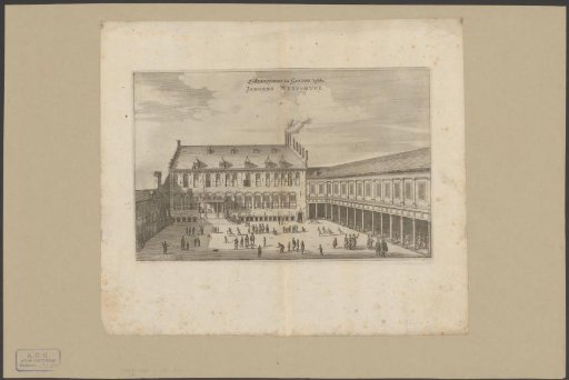 View of the boys' house of the Burgerweeshuis in Amsterdam