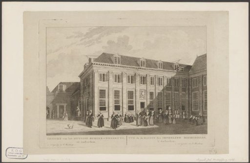 View of the boys' house of the Burgerweeshuis in Amsterdam
