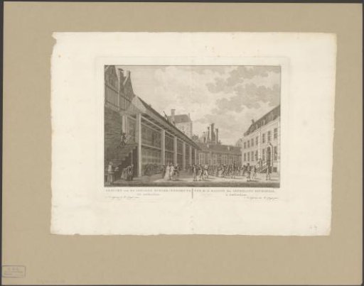 View of the boys' house of the Burgerweeshuis in Amsterdam