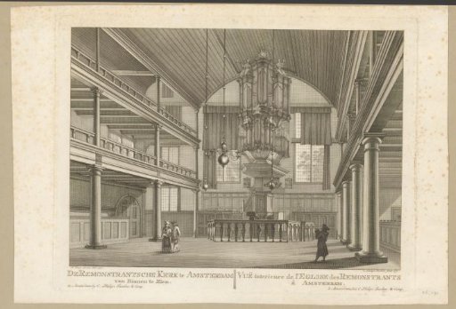 Interior of the Remonstrant Church in Amsterdam