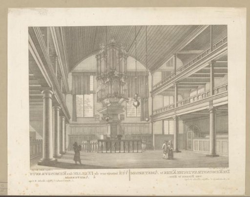 Interior of the Remonstrant Church in Amsterdam