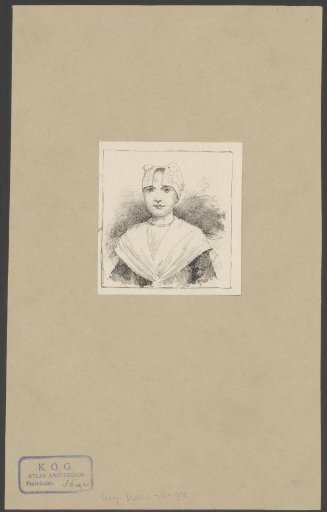 Portrait of an orphan girl from the Burgerweeshuis in Amsterdam