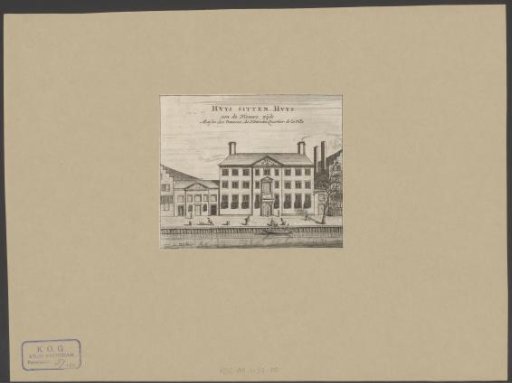 View of the Nieuwezijds Huiszittenhuis in Amsterdam