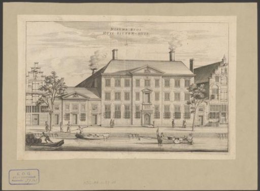 View of the Nieuwezijds Huiszittenhuis in Amsterdam