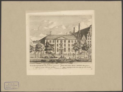 View of the Nieuwezijds Huiszittenhuis in Amsterdam