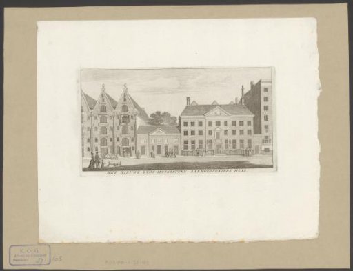 View of the Nieuwezijds Huiszittenhuis in Amsterdam