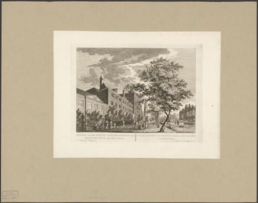 View of the Nieuwezijds Huiszittenhuis in Amsterdam