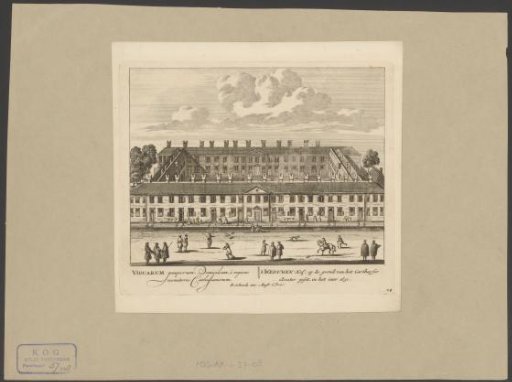 View of the Huiszittenweduwenhof (Chartreuse Court) in Amsterdam