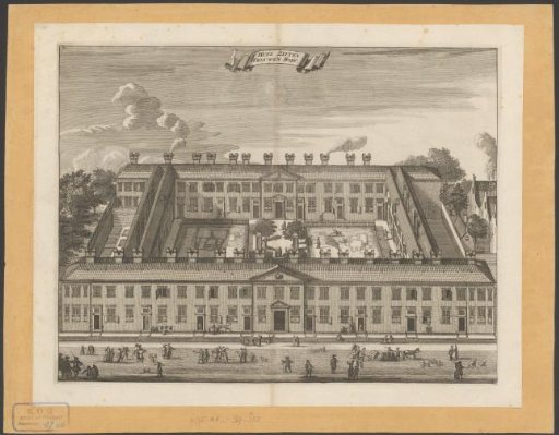 Aerial View of the Huiszittenweduwenhof (Chartreuse Court) in Amsterdam