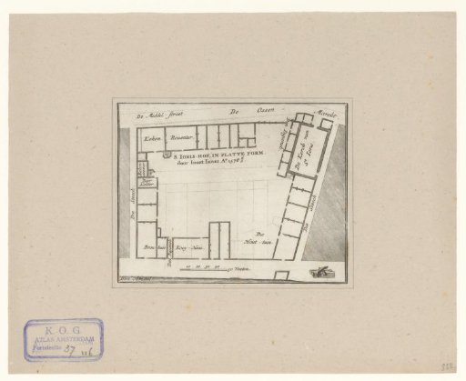 Plan of the Sint-Jorishof in Amsterdam