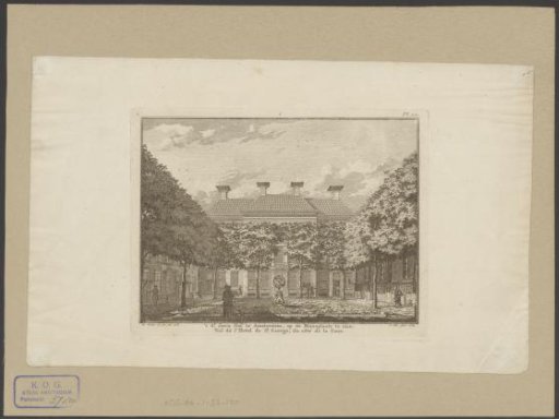 View of the courtyard of the Sint-Jorishof in Amsterdam