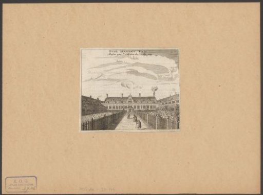 View of the Courtyard of the Oudemannenhuis in Amsterdam