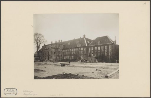 View of the front of the Buitengasthuis in Amsterdam