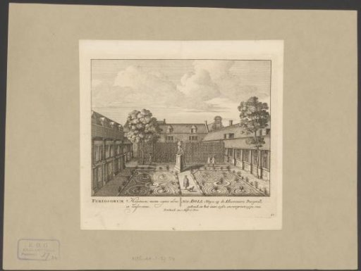 View of the Inner Garden of the Dolhuis in Amsterdam