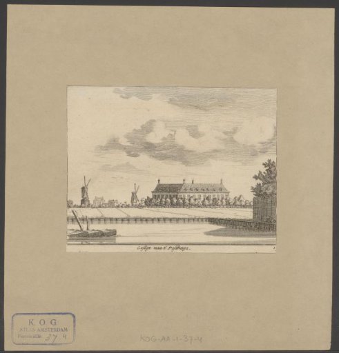 View of the Pest House (Buitengasthuis) near Amsterdam