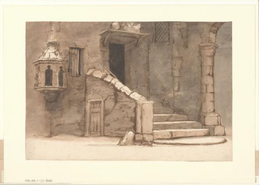 View of the stairs of the Sint-Elisabethsgasthuis