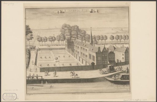 View of the Leprosy House in The Hague