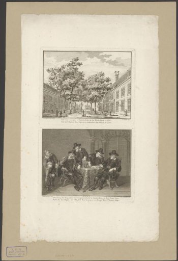 View of the Courtyard and Regents of the Leprosy House in Amsterdam