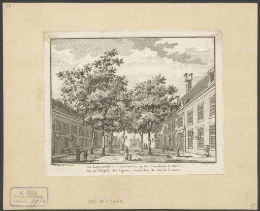 View of the Courtyard of the Leprosy House in Amsterdam