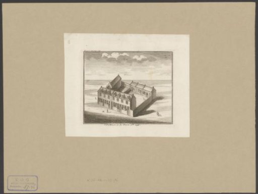 Aerial View of the Pest House of the St. Peter's Hospital in Amsterdam
