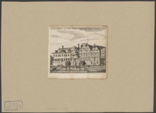 View of the Oudezijds Huiszittenhuis in Amsterdam