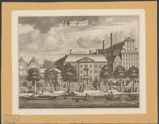 View of the Nieuwezijds Huiszittenhuis in Amsterdam
