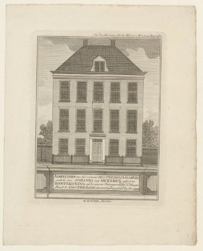 View of the Bestedelingenhuis of the Reformed Diaconate on the Nieuwe Herengracht in Amsterdam