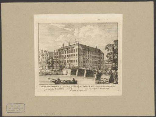 View of the Diaconieweeshuis in Amsterdam