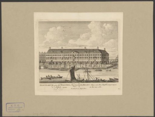 View of the Diaconie Oude Vrouwenhuis in Amsterdam