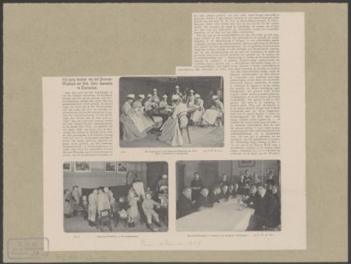 Orphans in the Diaconieweeshuis on the Stadhouderskade in Amsterdam