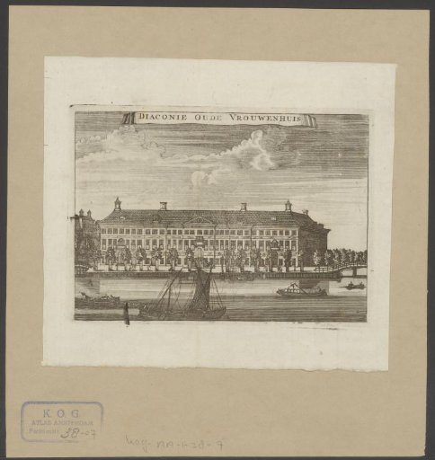 View of the Diaconie Oude Vrouwenhuis in Amsterdam