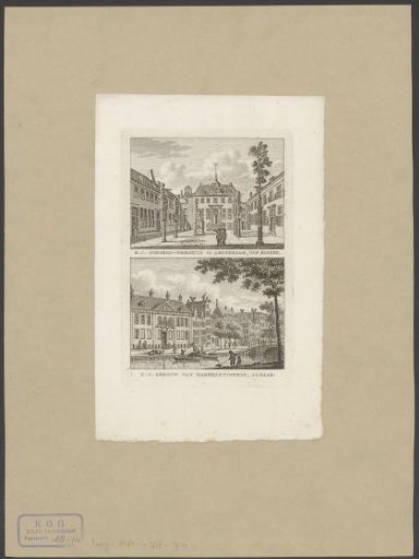 View of the Platanenhof and the Building of Charity in Amsterdam