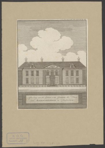 View of the Building of Charity in Amsterdam